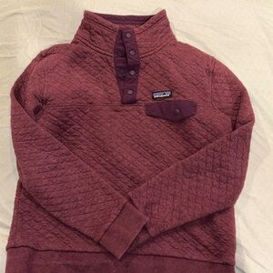 Patagonia Women's Organic Cotton Quilt Snap-T® Pullover - Kiln Pink - Size M